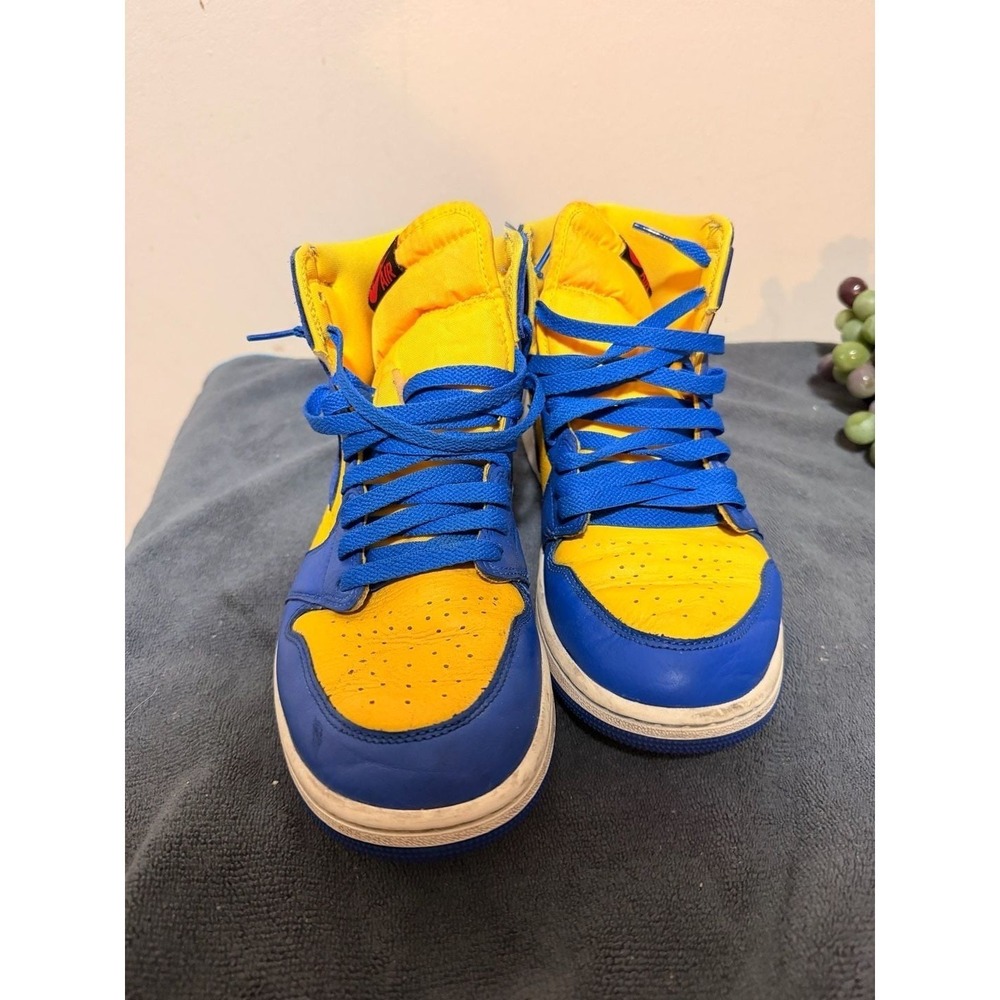 Air Jordan 1 Retro High OG Reverse Laney FD2596-700 Blue & Yellow Women's Size